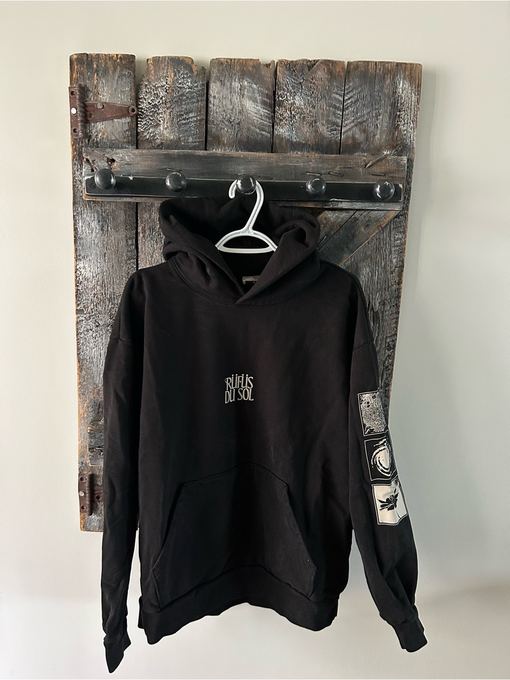 Men's Rufus Du Sold Black Graphic Hoodie